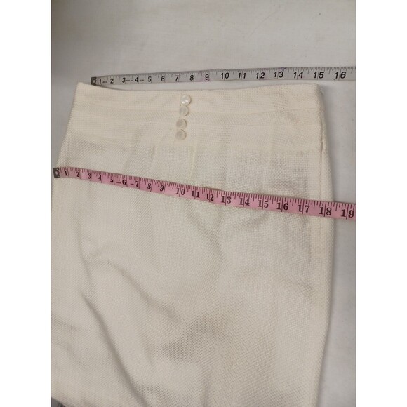 Cato Suit Set Cardigan Jacket Blazer & Skirt Ivory Tweed Textured Sz 10 Lined - Picture 9 of 12